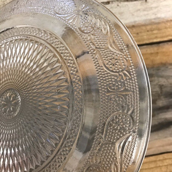 Dining Crystal Cake Plate Poshmark